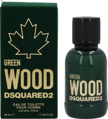 Produktbild von Dsquared2 Green Wood, Männer, 50 ml, Nicht nachfüllbare Flasche, Zitrone, Pfeffer, Zedernholz, Vetiver, Ambrox, Moschus, Nagarmotha
