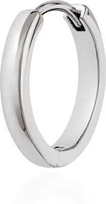 Produktbild von NKlaus Einzel Klappcreole 925 Silber rhodiniert hochglanz 15mm Creole Ohrring 11846