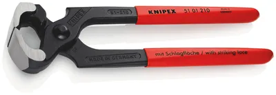 Produktbild von Knipex 51 01 210, Pinzette, Stahl, Kunststoff, Rot, 210 mm, 413 g