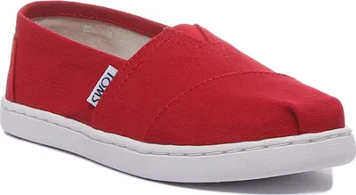 Produktbild von Toms klassischer Kernslip auf Turnschuhen Rot für K der – 13 UK / Rot