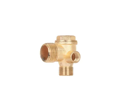 Obrázek produktu pro GEKO Zpětný trojcestný, odlehčovací, rozběhový ventil kompresoru 1/2" x 3/8 x 1/4" G80308