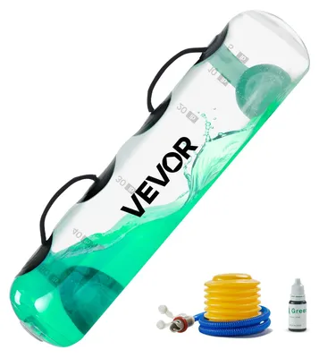 Image de VEVOR Poids d'eau Aquabag Training-Powerbags, 31,75 kg d'appareils de fitness portables réglables pour la stabilité et l'entraînement de tout le corps, pour l'entraînement de l'équilibre, les exercices de gymnastique, clair