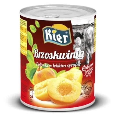 Zdjęcie produktu dla Kier Brzoskwinie połówki w syropie 820 g