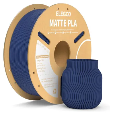 Obrázek produktu pro ELEGOO PLA MATT – 1,75 mm – 1 kg – cívka z kartonu – tmavě modrá