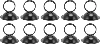 Image de 10 pièces porte-numéros de table, fil métallique pour cartes de table, cartes d'image, supports, clips de menu de nom pour mariage, réception, fête, noir