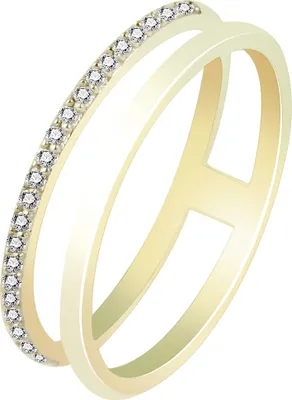 Produktbild von 333/- Gold Ring "Toyah" mit Zirkoniabesatz, Gelbgold, 8 Karat