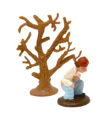 Krippenfigur 8 cm, Jesus & 3 Könige, Weihnachtskrippe