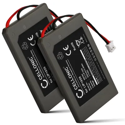 Produktbild von CELLONIC 2x Akku für Spielekonsole Kompatibel mit Sony PS3 SIXAXIS Wireless Controller, CECHZC1E, CECHZC1U, LIP1472 - (650mAh, 3.7V)