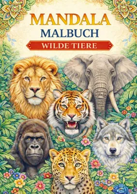 Produktbild von Mandala-Malbuch, Wildtiere