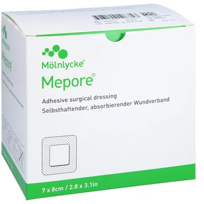 Produktbild von Mepore Wundverband 7x8 cm steril 55 St