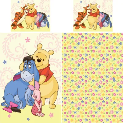 Immagine prodotto di Biancheria da letto Winnie the Pooh per bambini e ragazzi Linon / Renforcé