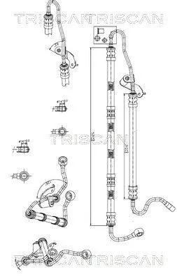 Produktbild von TRISCAN 8516 11026 Servoleitung für BMW 3 Touring (E91) von Hydraulikpumpe nach Lenkgetriebe