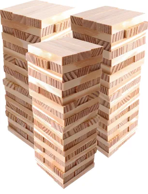 Produktbild von Set mit 180 Holzklötzen / Stöcken (7x2,3x1 cm)
