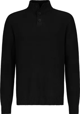 Produktbild von Urban Surface Bequemer Strickpullover mit Knopfleiste und Stehkragen Größe: M