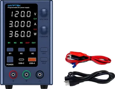 Zdjęcie produktu dla Zasilacz DC, regulowane napięcie, wyświetlacz cyfrowy, EPS1203 120V 3A