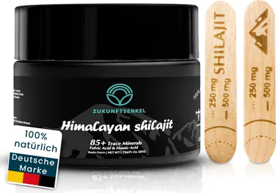 Produktbild von Shilajit Himalaya Harz Rein 50g Mumijo Resin Fulvinsäure Immunsystem Energie Energiebooster