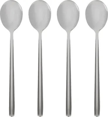 Produktbild von Teelöffel aus Edelstahl – 14,5 cm – Silber – 4er-Pack