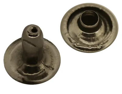5000 Stk Hohlnieten Einzelkappe Metall Rund-Nieten Ziernieten altmessing 10x3x9mm