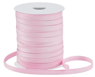 Productafbeelding van Dubbelgevouwen schuinband - 80 meter lang en 8 mm breed - Geschikt voor het naaien van stoffen, kussens, portemonnees en quilts - Roze