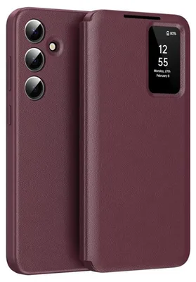 Obrázek produktu pro Pouzdro Techsuit řady SmartView pro telefon Samsung Galaxy S23 FE – červené