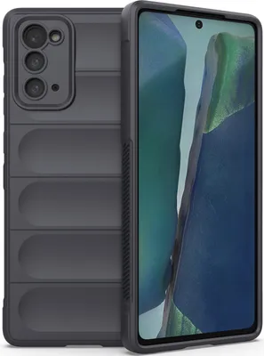 Produktbild von Galaxy Note 20 Hülle, Weich TPU Silikon Stossfest Anti-rutsch Schutzhülle für Samsung Galaxy Note 20 5G Dunkelgrau