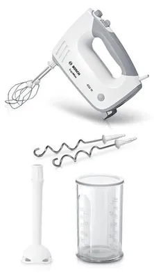Productafbeelding van Bosch MFQ36440 ErgoMixx handmixer, wit/grijs