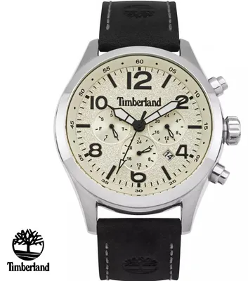 Produktbild von Timberland TBL.15249JS/07 Ashmont beige silber schwarz Leder Herren Uhr NEU