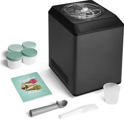Produktbild von SPRINGLANE Eismaschine & Joghurtbereiter Erika 2,5 L mit selbstkühlendem Kompressor 250 W, Eiscrememaschine aus Edelstahl mit Kühl- und Heizfunktion, inkl. Rezeptheft und 4 Aufbewahrungsbehälter