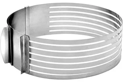 Biskuitsnijder aus Edelstahl, 24-30 cm, silber