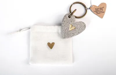 Produktbild von Terrazzo Schlüsselanhänger "Herz"