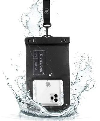 Image de Pelican Marine, étui étanche IP68 pour téléphone portable, flottant, étanche, idéal pour la plage, les croisières et les voyages, compatible avec tous les téléphones portables