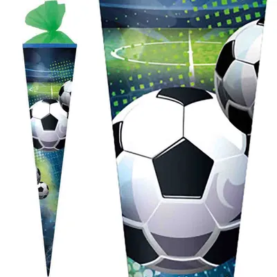 Produktbild von Herlitz Schultüte 70 cm Jungen veredelt, Motiv:Fussball