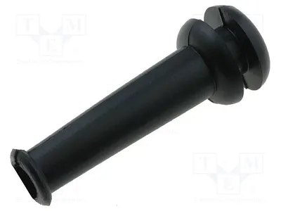 Produktbild von 10x Knickschutztülle PVC ØÖffn.Mont: 7,6mm schwarz Durchführungen ØÖffn: 5,5mm