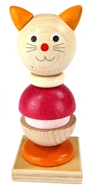 Zdjęcie produktu dla Gra w układanie kot kolorowy WxHxD 6x14x6cm NOWOŚĆ