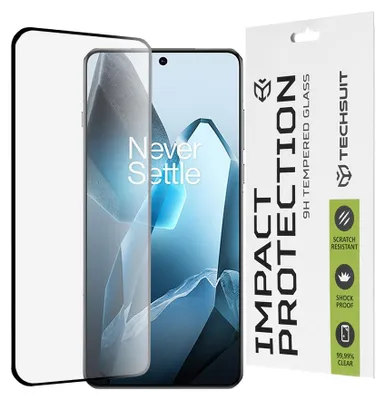 Obrázok produktu pre Techsuit – 111D Full Cover 3D zahnuté tvrdené sklo s celoplošným lepením na OnePlus 13 – čierne