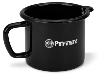 Produktbild von Petromax Emaille Milchtopf Messbecher schwarz 1,4 l Küchen Zubehör Camping