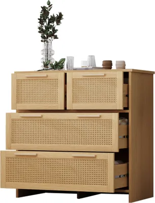 Produktbild von Kommode mit Schubladen, 80/38/80 cm, Schubladenkommode, Nachtkommode, Mehrzweckschrank