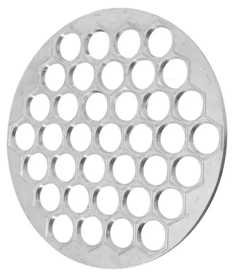 Teigpresse für Manti, Ravioli, Dumplings, Alu, 24,6 cm, silber