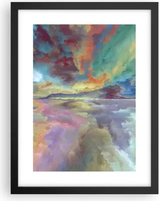 Produktbild von Gerahmtes Poster - Schwarzer Rahmen - Abstraktion modern - 30x40 cm - Wand Bild - Wanddeko - Wandbilder - Kunstposter - Wandposter - Bilderrahmen - Bilder - Kunstdruck - Wandbild - P2BPA30x40-4027
