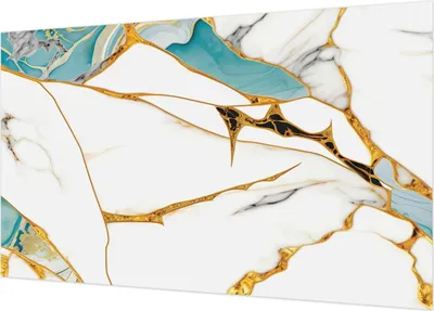 Produktbild von Selbstklebende Fototapete - Wandbilder für Wohnzimmer - 416x254 - Dekorative Wandfolie - Modernes Design für Wanddekoration - Tapeten für Innenräume - Die Eleganz des Marmors