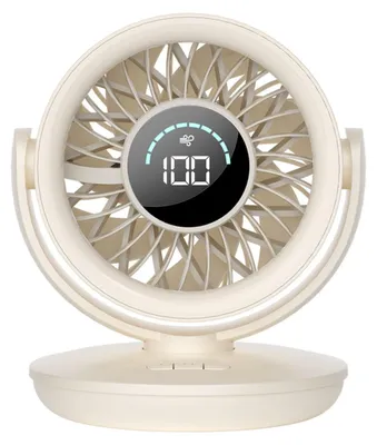 Produktbild von Zimilo Tischventilator bürstenlos, 100 Windstufen stufenlos, LED Display, 150° Schwenkfunktion, kompakt, leistungsstark, für Büro und Zuhaus
