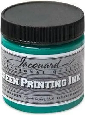 Produktbild von Jacquard Siebdruckfarbe 118 ml grün - permanente Textilfarbe