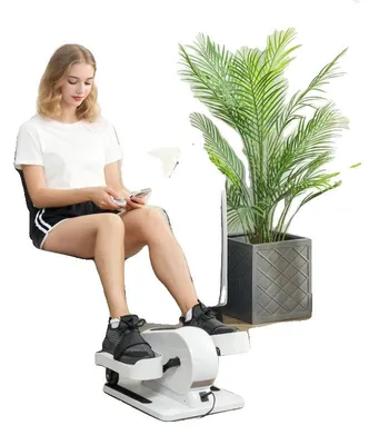 Produktbild von Mini Ellipsentrainer, 120 kg Tragfähigkeit, 12 Geschwindigkeiten, 7 Widerstandsstufen, Fernbedienung, LED-Display