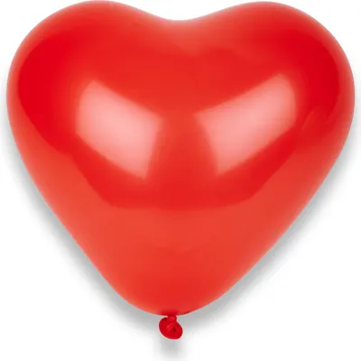 Produktbild von Herz Luftballons Party Zubehör 50 Stück rot - Einheitsgröße