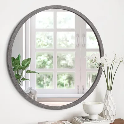 Immagine prodotto di Specchio da parete con cornice in legno e design retrò