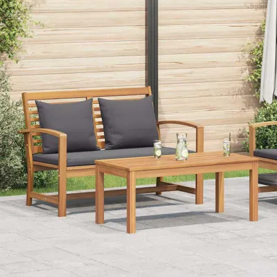 Produktbild von Möbel Gartenbank Braun 110 x 64 x 76.5 cm Massives Teakholz - Gartenstühle 42006407