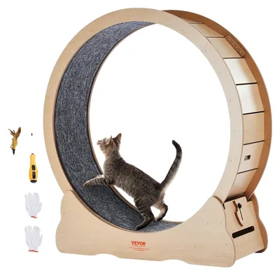 Produktbild von VEVOR Katzenlaufrad, 1100 mm, Katzenlaufband, mit abnehmbarem Laufband, Katzen-T