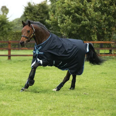 Produktbild von Horseware Amigo Bravo 12 Turnout 0g Lite DISC - Navy/White
