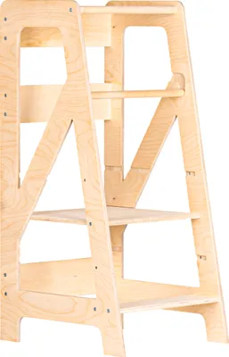 Produktbild von Babylike Montessori Lernturm für Kinder | Learning Tower ab 1 Jahr | Lernstuhl | Tritthocker