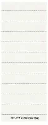 Produktbild von LEITZ Blanko Beschriftungsschildchen (B)60 x (H)14 mm weiß 4-zeilig 100 Stück